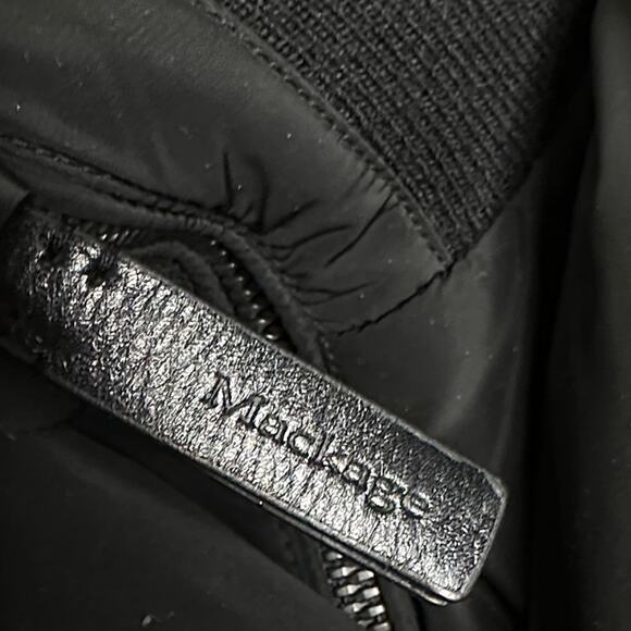 MACKAGE Kay NFR Down Coat Signature Mackage Collar Black Sz M $1190 - Picture 6 of 9
